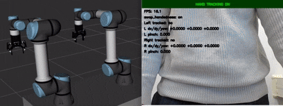 ROS 2 Dual Arm Teleop Demo