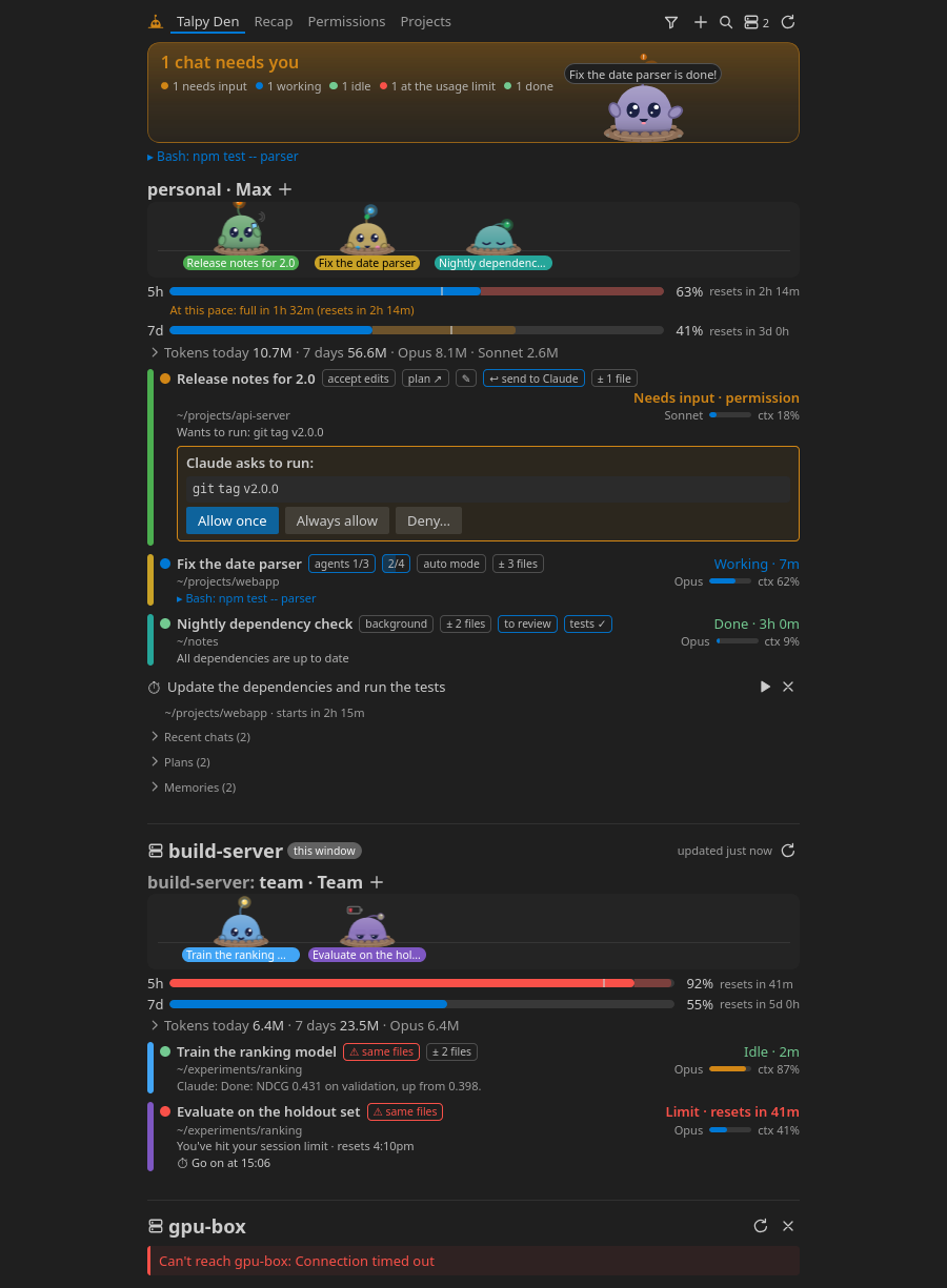 The view opened as a wide editor tab